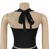 Slim Fit Eyelet Button Top and Trousers Suit