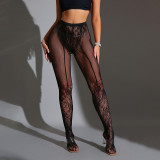 Fun Stockings High Elastic Fishnet Stockings Sexy Open Stockings
