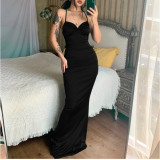 Tight Hip-hugging Dress with Straps