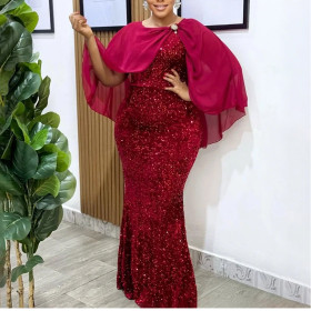 Sequin Dress Party Banquet Long Dress Evening Dress