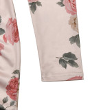 Long Sleeve Bodycon Printed Dress