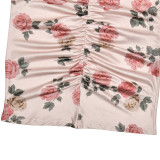 Long Sleeve Bodycon Printed Dress