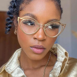 Hollow Flat Mirror Anti-blue Light Exaggerated Glasses Frame