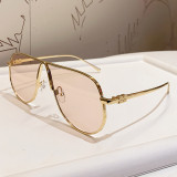 Large Frame Metal Fashion Sunglasses