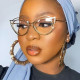 Hollow Flat Mirror Anti-blue Light Exaggerated Glasses Frame