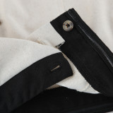 Stitched Contrast Color Suspender Dress for Women Strapless Tube Top Long Dress