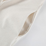 Stitched Contrast Color Suspender Dress for Women Strapless Tube Top Long Dress