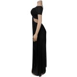 Strapless Slim-fitting See-through Mesh Dress