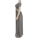 Strapless Slim-fitting See-through Mesh Dress
