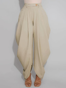 Bud Pants Solid Color Casual Pants