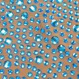 Sexy See-through Mesh Dress with Rhinestones and Slim Fit