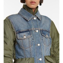 Loose Color Block Denim Jacket