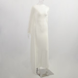 Round Neck Irregular Comfortable Skirt Dress