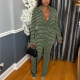 Striped Two Piece Suit