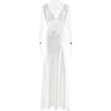 Deep V Sexy Spliced ​​chiffon Dress