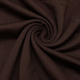 Halterneck Turtleneck Loose Long-sleeved Top Tight Trousers Sexy Suit