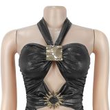 Sexy Strappy Backpack Hip Dress