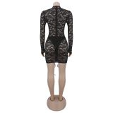 Lace see-through sexy hottie dress