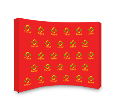 Curve Pop Up Display with Custom Graphic 10'