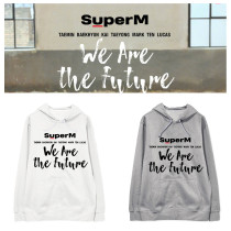 Kpop SUPER M Sweatshirt WE ARE THE FUTURE Hooded Sweater Sweatershirt