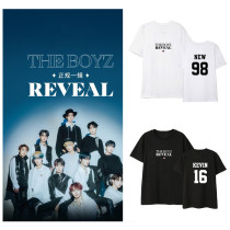 Kpop THE BOYZ T-shirt New Album Short-sleeved T-shirt Korean Version Loose Bottoming Shirt
