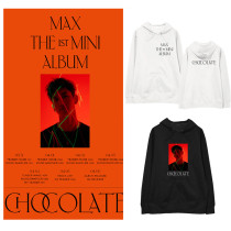 Kpop TVXQ Sweater Max Solo Hooded Sweatshirt Korean Style Loose Casual Plus Velvet Thin Top Sweatshirt