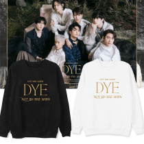 Kpop GOT7 Sweater Album DYE Round Neck Sweater Plus Velvet Thin Coat Sweatshirt