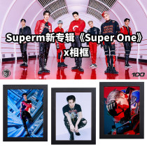 Kpop SuperM Photo Frame Album SUPER ONE Return New Song 100 Trailer Photo Frame Photo Photo Solid Wood Decoration