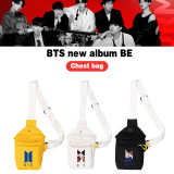 Kpop BTS Canvas Bag Bangtan Boys Diagonal Bag BE New Album Shoulder Bag V SUGA JIN JIMIN