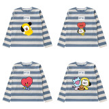 Kpop BTS Long-sleeved T-shirt Bangtan Boys Baby Series Long-sleeved T-shirt Striped Bottoming Shirt