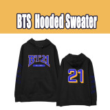 Kpop BTS Sweatshirt Bangtan Boys Hooded Sweater Loose Long Sleeve Sweatshirt