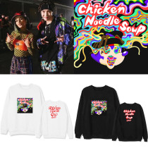 Kpop BTS Bangtan Boys J-HOPE Chicken Noodle Soup Same Paragraph Loose Round Neck Sweater