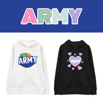 Kpop BTS Hooded Sweater Bangtan Boys A.R.M.Y Hooded Sweater Name Number Printed Men's and Women's Tops
