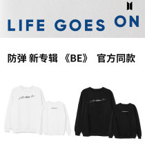 Kpop BTS Sweatshirt Bangtan Boys Round neck sweater New Album BE LIFE GOES ON Warm Round neck sweater