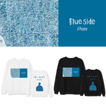 Kpop BTS Sweatshirt Bangtan Boys J-HOPE Album Blue Side Single Round Neck Sweatshirt Casual Sweatshirt