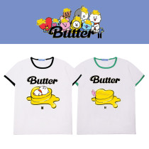 Kpop BTS T-shirt Bangtan Boys BUTTER Printed T-shirt Short-sleeved Bottoming Shirt T-shirt Short-sleeved