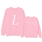 Kpop BLACKPINK LISA SOLO Album Round Neck Sweater LALISA with the Same Pullover Sweater Women's Printed Jacket
