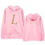 Kpop BLACKPINK Sweater LISA SOLO Album Hooded Sweater LALIS Same Style Pullover Sweater Women's Printed Jacket
