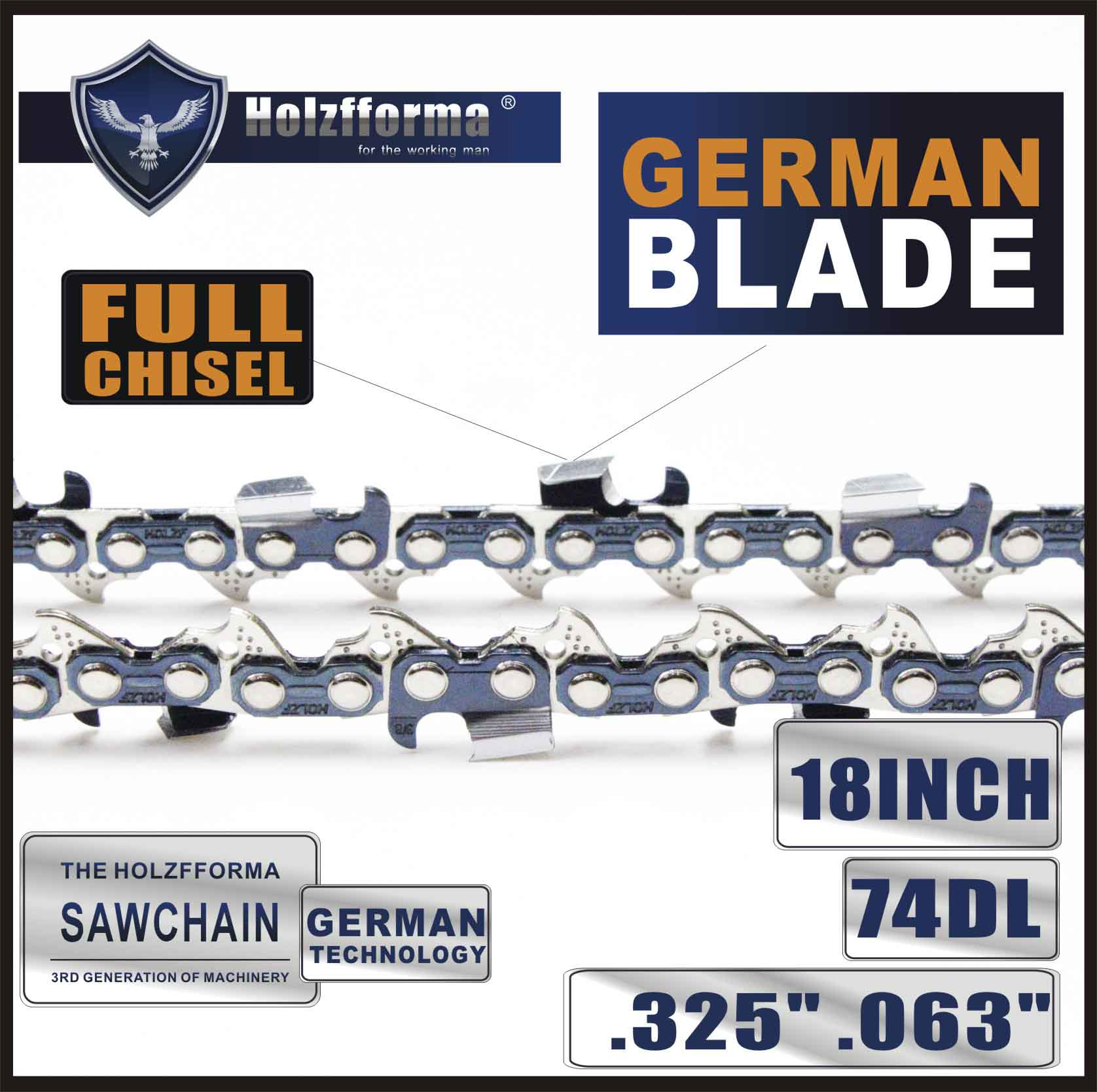 20/" Saw Chain 78 DL .325/" .050/" For Husqvarna 36 41 50 51 55 336 340 345 Poulan