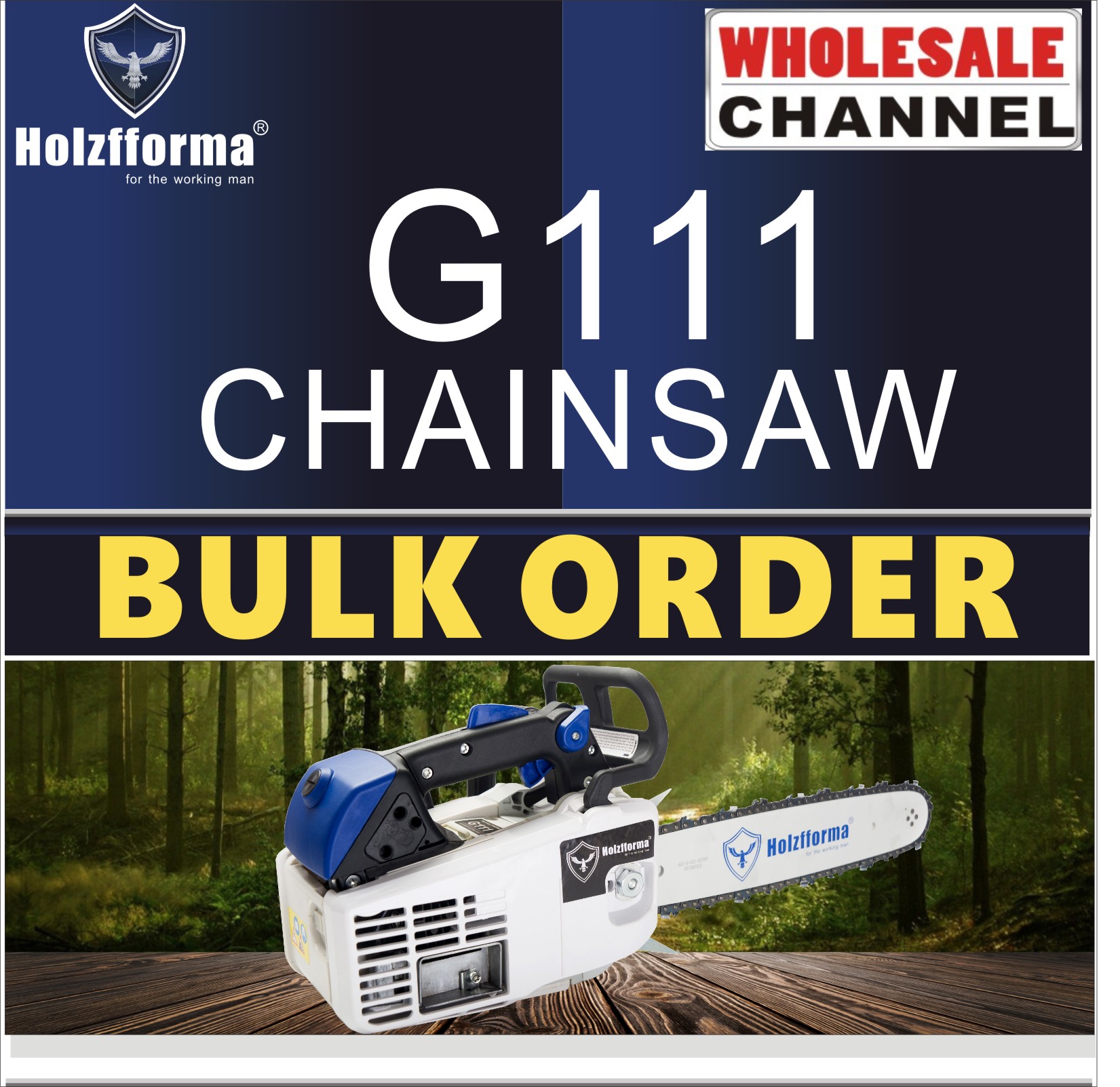 Farmertec Holzfforma G111 MS200T 020T Chainsaw 35.2CC Without Guide Bar Chain