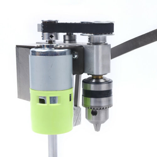 Table Mini Electric Drill Press Drill Bits Power Tools B12 (1.5-10mm) Drilling stroke 40mm With 110V-240V AC Adapter ＆ US Plug