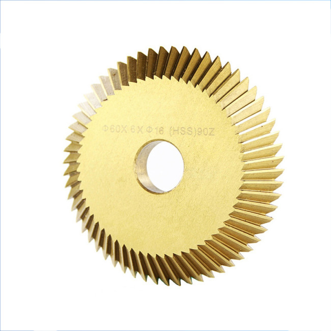 60mm 70mm Titanium Coated Circular Saw Blade 90t Single Sided Double Sided Tooth For Most Horizontal