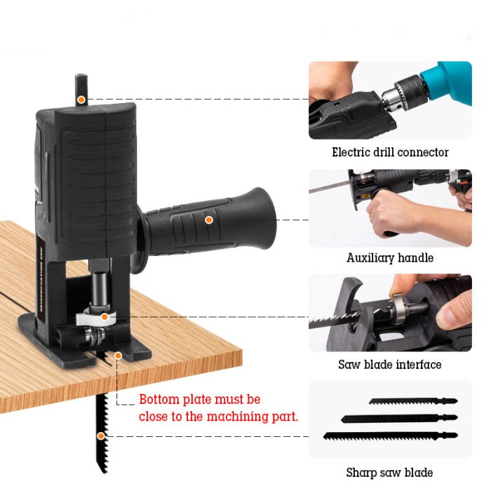 Reciprocating Saw Convert Adapter Changed Electric Drill Into Reciprocating Saw 