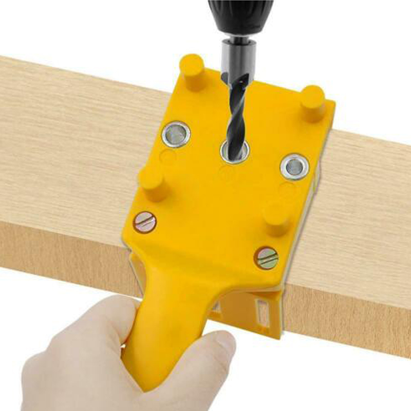 Handheld Woodworking Dowel Set Dowelling Drills Straight Guide Locator Tool R4U4 