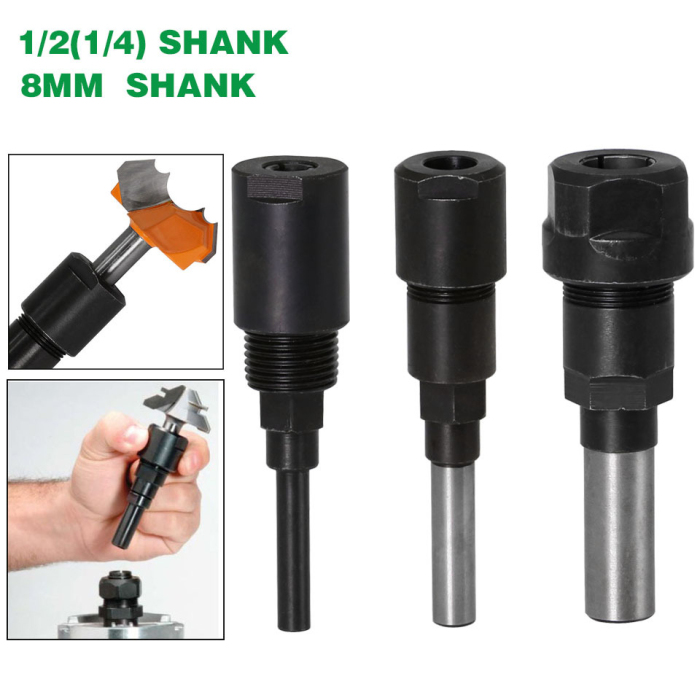 Shank Router Bits Collet Extension Engraving Machine Rod For Trimming Machine