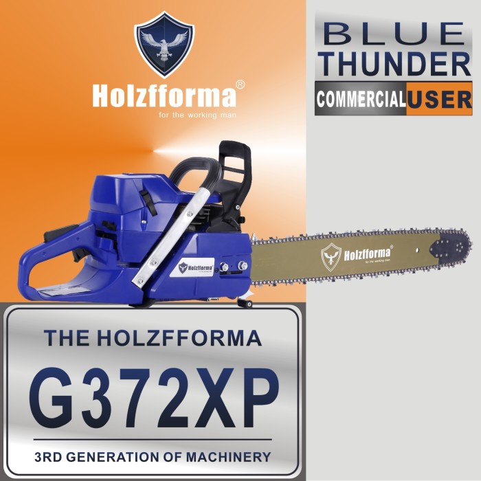 71cc Holzfforma® G372XP Gasoline Chain Saw Power Head 50mm Bore Without Guide Bar and Chain Top Quality By Farmertec All Parts Are For Husqvarna 372XP Chainsaw