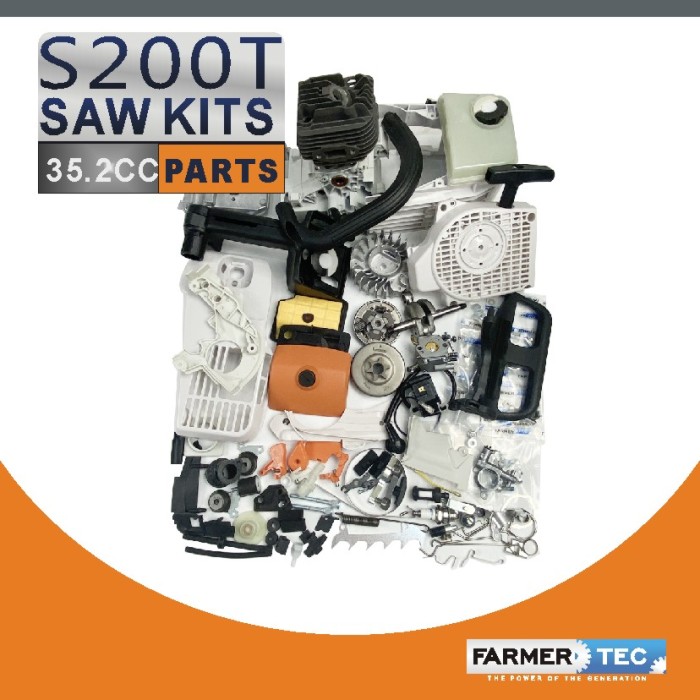 Complete Parts For Stihl MS200T 020 Cylinder Piston Crankshaft Flywheel Chainsaw