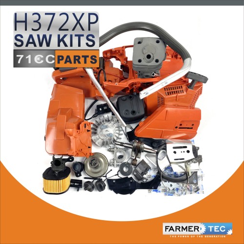 US STOCK - Complete Repair Parts For Holzfforma G372XP Husqvarna 372XP Chainsaw Crankcase Engnie Motor Cylinder Crankshaft Fuel Tank Ignition Coil Carburetor Muffler High Type Air Filter Cover 2-4 Days Delivery Time Fast Shipping For US Customers Only