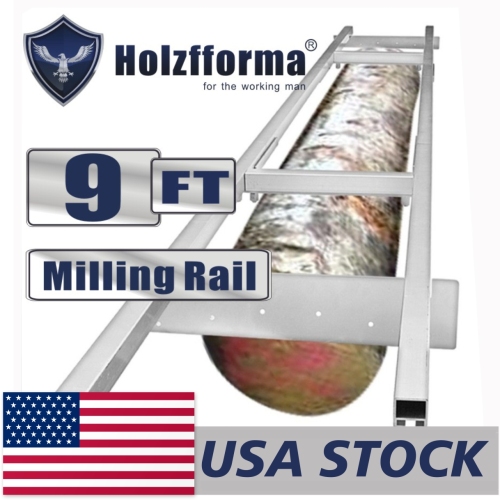 US STOCK - 9FT Genuine Holzfforma® Milling Rail System, Milling Guide Set Works with all 20/24/36/48 inch Small Chainsaw mills 2-4 Days Delivery Time Fast Shipping For US Customers Only