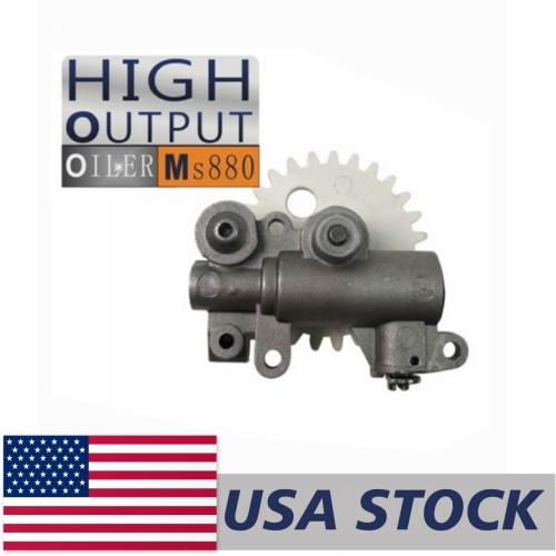 US STOCK - High Output / Flow Oil pump Oiler Kit For Stihl Chainsaw MS880 088 OEM 1124 640 3203 2-4 Days Delivery Time Fast Shipping For US Customers Only